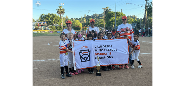 2022 Minor League Softball District 18 Champions