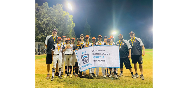 Junior Baseball - 2023 District 18 Champions