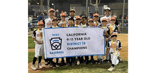 2023 Baseball 9-11yr old District 18 Champions
